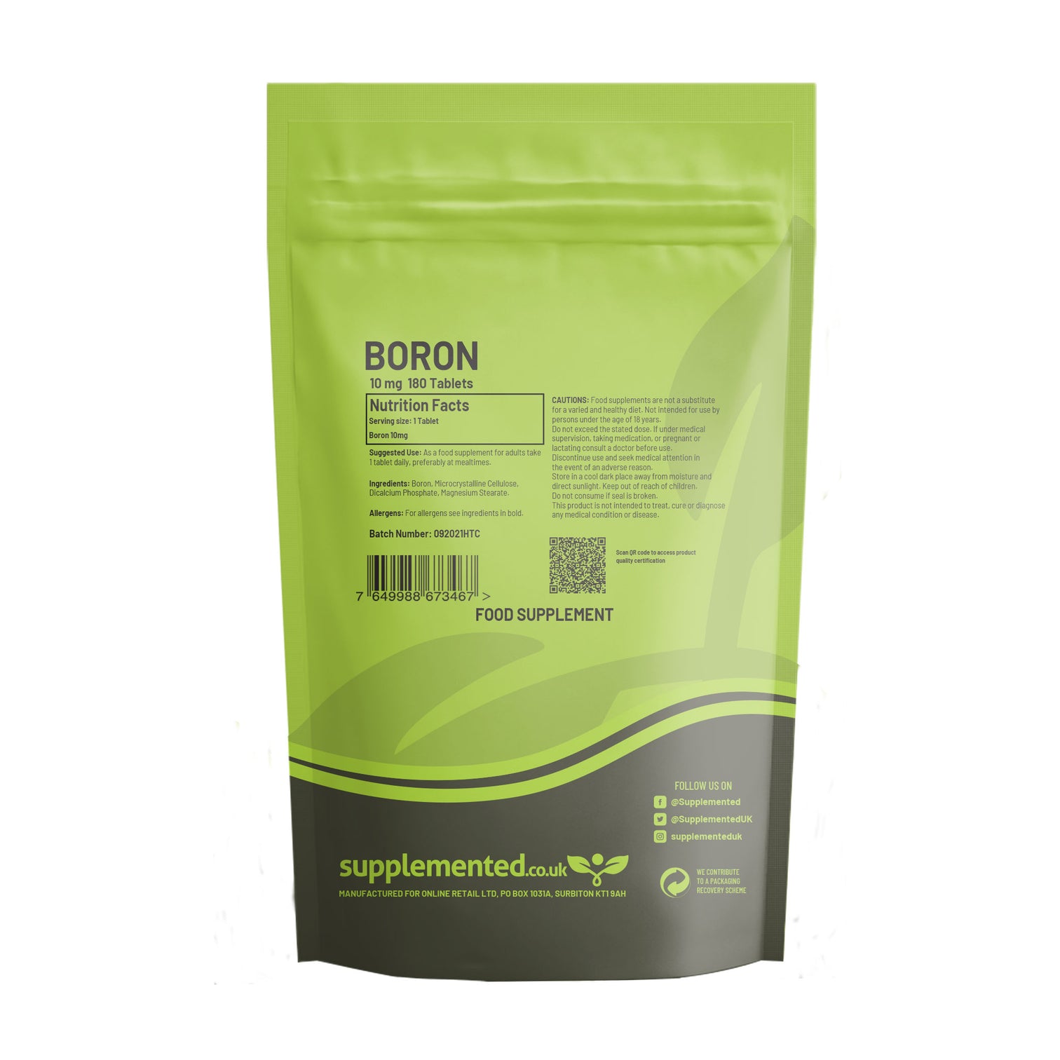 Boron 10mg Tablets